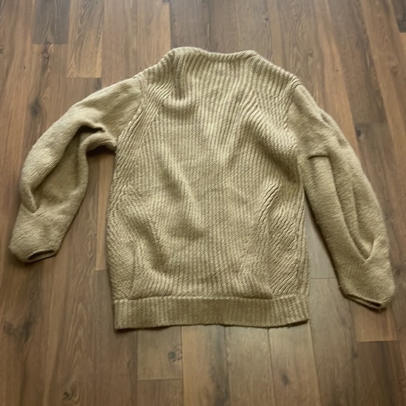 Alexander Wang Chunky Balloon Puffy Sleeve Oversized Wool Cardigan - Picture 7 of 7